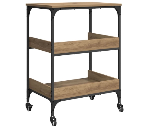 Virtuves Ratiņš Artisānā Ozols 60 X 41 X 80.5 Cm Vidaxl