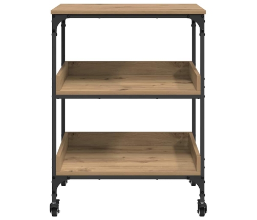 Virtuves Ratiņš Artisānā Ozols 60 X 41 X 80.5 Cm Vidaxl