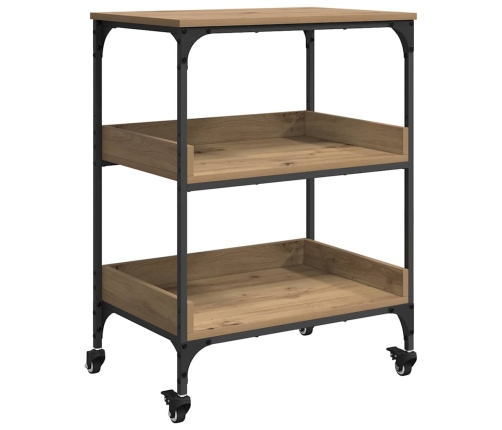 Virtuves Ratiņš Artisānā Ozols 60 X 41 X 80.5 Cm Vidaxl