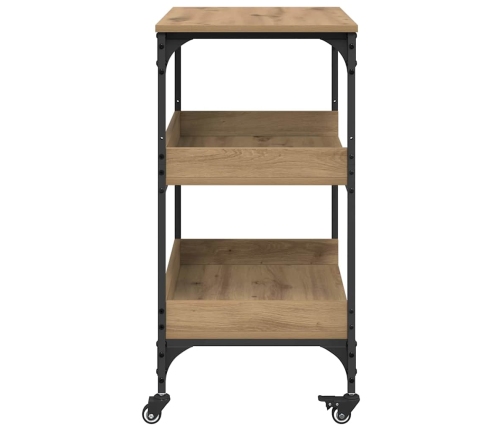 Virtuves Ratiņš Artisānā Ozols 60 X 41 X 80.5 Cm Vidaxl