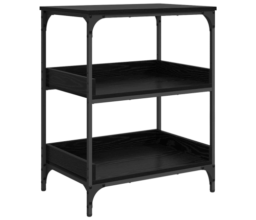 Virtuves Ratiņš Melns Ozolkoks 60 X 41 X 80.5 Cm Vidaxl