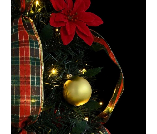 Mākslīgā Ziemassvētku Eglīte Su 50 Led Zaļa 120 Cm Pvc Vidaxl