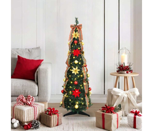 Mākslīgā Ziemassvētku Eglīte Su 50 Led Zaļa 120 Cm Pvc Vidaxl