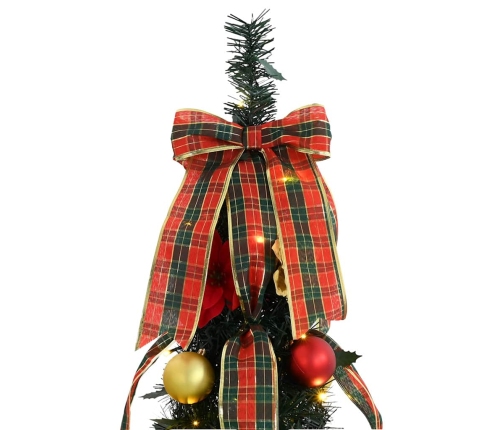 Mākslīgā Ziemassvētku Eglīte Su 100 Led Zaļa 150 Cm Pvc Vidaxl