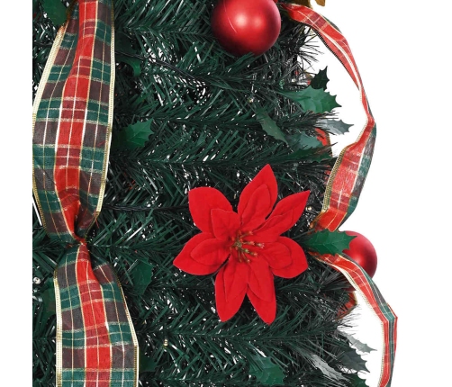 Mākslīgā Ziemassvētku Eglīte Su 200 Led Zaļa 210 Cm Pvc Vidaxl