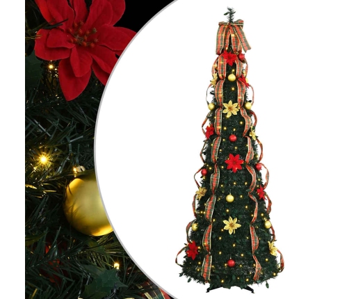 Mākslīgā Ziemassvētku Eglīte Su 200 Led Zaļa 210 Cm Pvc Vidaxl