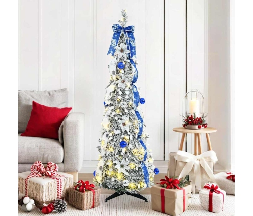 Mākslīgā Ziemassvētku Eglīte Su 100 Led Zaļa 150 Cm Pvc Vidaxl