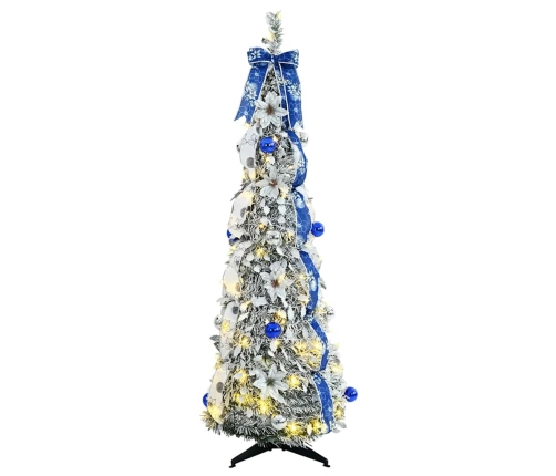 Mākslīgā Ziemassvētku Eglīte Su 100 Led Zaļa 150 Cm Pvc Vidaxl