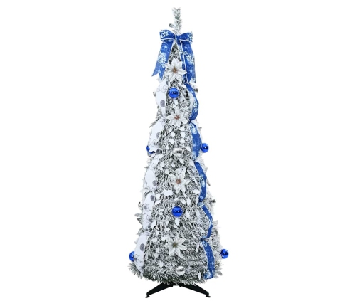 Mākslīgā Ziemassvētku Eglīte Su 100 Led Zaļa 150 Cm Pvc Vidaxl