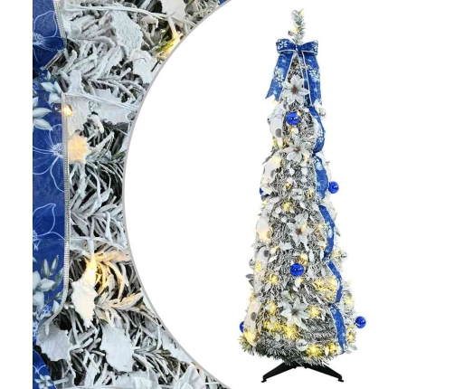 Mākslīgā Ziemassvētku Eglīte Su 100 Led Zaļa 150 Cm Pvc Vidaxl