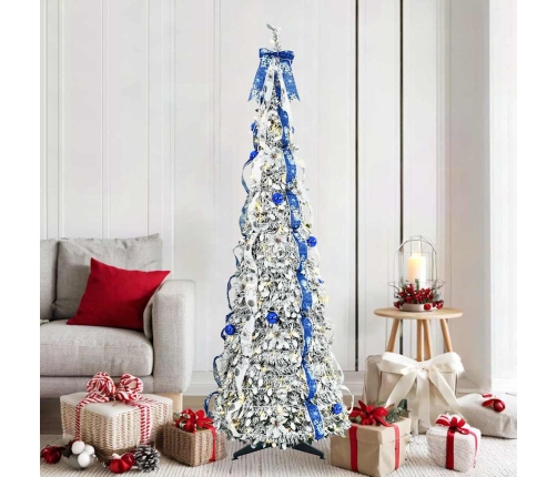 Mākslīgā Ziemassvētku Eglīte Su 150 Led Zaļa 180 Cm Pvc Vidaxl