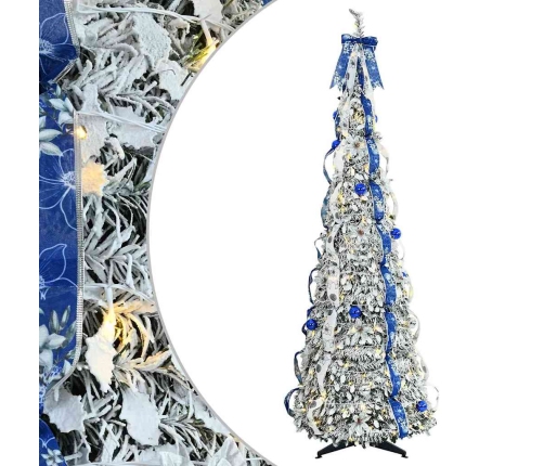 Mākslīgā Ziemassvētku Eglīte Su 150 Led Zaļa 180 Cm Pvc Vidaxl