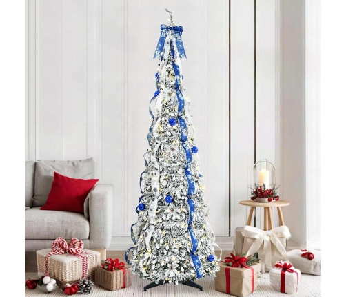 Mākslīgā Ziemassvētku Eglīte Su 200 Led Zaļa 210 Cm Pvc Vidaxl