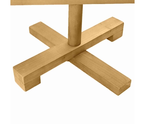 Koka Ziemassvētku Koks Ar Statīvu Brūna 60 Cm Priedes Masīvkoks Vidaxl