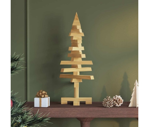 Koka Ziemassvētku Koks Ar Statīvu Brūna 60 Cm Priedes Masīvkoks Vidaxl