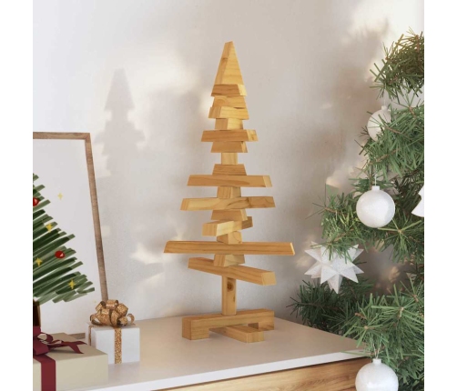 Koka Ziemassvētku Koks Ar Statīvu Brūna 60 Cm Priedes Masīvkoks Vidaxl