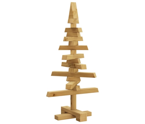 Koka Ziemassvētku Koks Ar Statīvu Brūna 60 Cm Priedes Masīvkoks Vidaxl