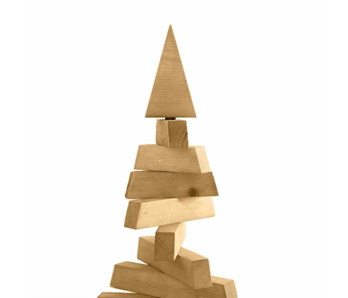 Koka Ziemassvētku Koks Brūna 120 Cm Priedes Masīvkoks Vidaxl