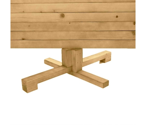 Koka Ziemassvētku Koks Brūna 120 Cm Priedes Masīvkoks Vidaxl