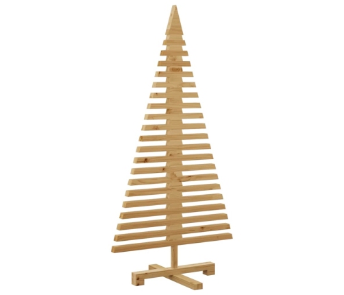 Koka Ziemassvētku Koks Brūna 120 Cm Priedes Masīvkoks Vidaxl