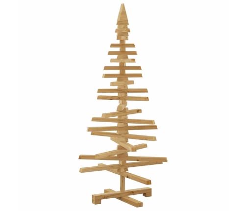 Koka Ziemassvētku Koks Brūna 120 Cm Priedes Masīvkoks Vidaxl