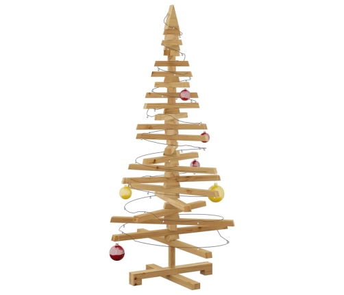 Koka Ziemassvētku Koks Brūna 120 Cm Priedes Masīvkoks Vidaxl