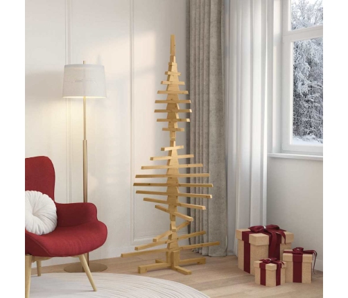 Koka Ziemassvētku Koks Brūna 180 Cm Priedes Masīvkoks Vidaxl