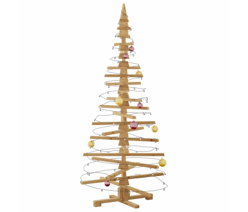 Koka Ziemassvētku Koks Brūna 180 Cm Priedes Masīvkoks Vidaxl