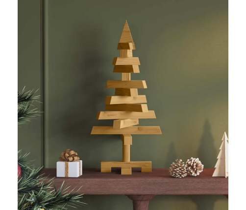 Ziemassvētku Koki Ar Statīvu Brūna 60 Cm Priedes Masīvkoks Vidaxl