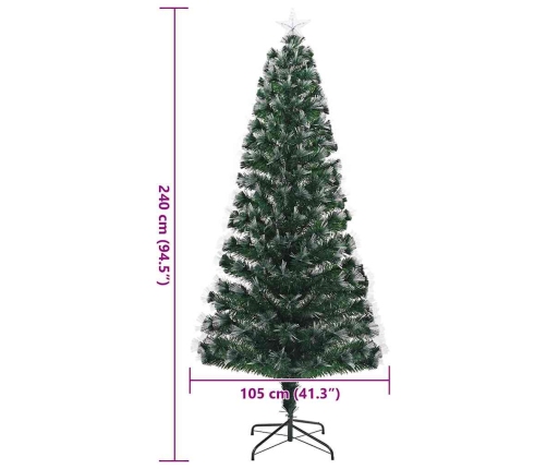 Mākslīgā Ziemassvētku Eglīte Zaļa 240 Cm Pvc Vidaxl