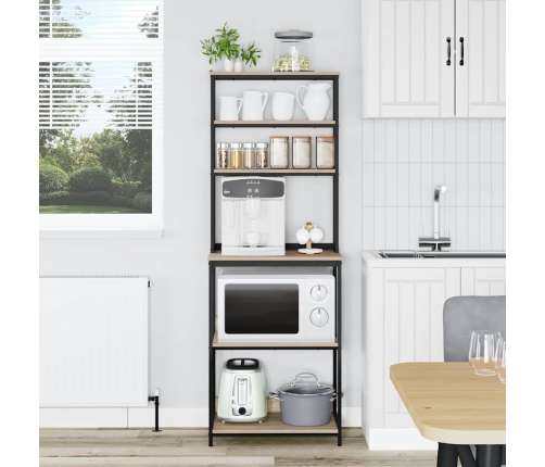 Virtuves Plaukts Sonoma Ozols 60 X 40 X 168 Cm Vidaxl