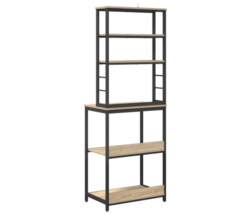 Virtuves Plaukts Sonoma Ozols 60 X 40 X 168 Cm Vidaxl