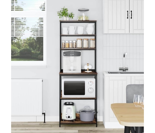 Virtuves Plaukts Dūmaka Ozols 60 X 40 X 168 Cm Vidaxl