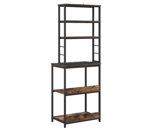 Virtuves Plaukts Dūmaka Ozols 60 X 40 X 168 Cm Vidaxl