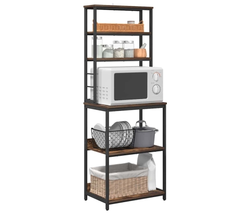 Virtuves Plaukts Dūmaka Ozols 60 X 40 X 168 Cm Vidaxl