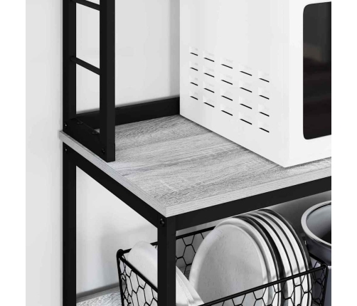 Virtuves Plaukts Pelēks Sonoma 60 X 40 X 168 Cm Vidaxl