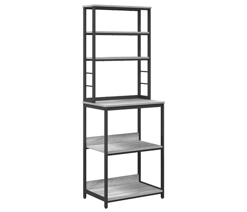 Virtuves Plaukts Pelēks Sonoma 60 X 40 X 168 Cm Vidaxl