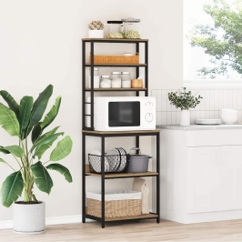 Virtuves Plaukts Artisānā Ozols 60 X 40 X 168 Cm Vidaxl