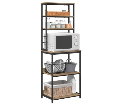 Virtuves Plaukts Artisānā Ozols 60 X 40 X 168 Cm Vidaxl