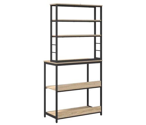 Virtuves Plaukts Sonoma Ozols 80 X 40 X 168 Cm Vidaxl