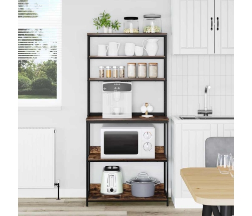 Virtuves Plaukts Dūmaka Ozols 80 X 40 X 168 Cm Vidaxl