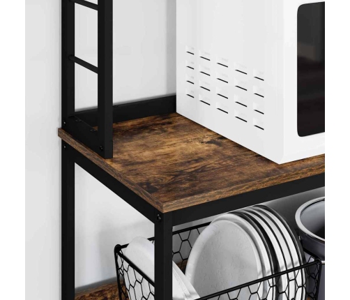 Virtuves Plaukts Dūmaka Ozols 80 X 40 X 168 Cm Vidaxl