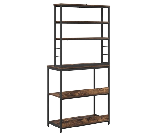 Virtuves Plaukts Dūmaka Ozols 80 X 40 X 168 Cm Vidaxl