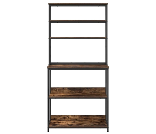 Virtuves Plaukts Dūmaka Ozols 80 X 40 X 168 Cm Vidaxl