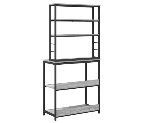 Virtuves Plaukts Pelēks Sonoma 80 X 40 X 168 Cm Vidaxl