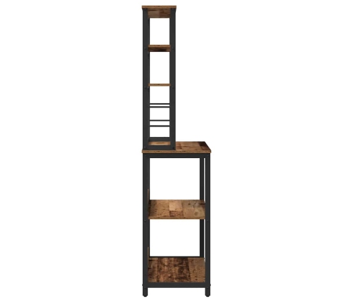 Virtuves Plaukts Vecs Koks 80 X 40 X 168 Cm Inženierijas Koks Vidaxl