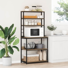 Virtuves Plaukts Artisānā Ozols 80 X 40 X 168 Cm Vidaxl