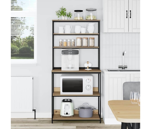 Virtuves Plaukts Artisānā Ozols 80 X 40 X 168 Cm Vidaxl