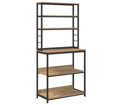 Virtuves Plaukts Artisānā Ozols 80 X 40 X 168 Cm Vidaxl