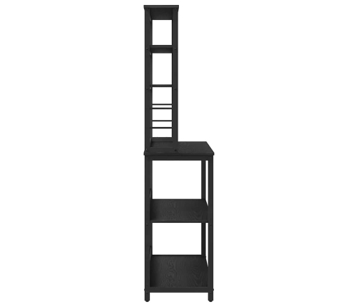 Virtuves Plaukts Melns Ozolkoks 100 X 40 X 168 Cm Vidaxl